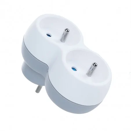 Rozgalezniki - podwójny rozgałęźnik do pomieszczeń z uziemieniem ro/0014 rum-lux 