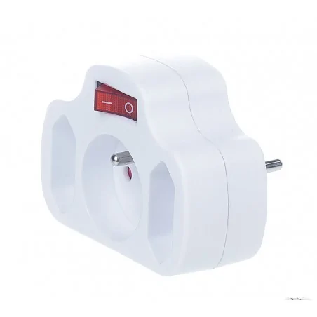 Rozgalezniki - rozgałęźnik z wyłącznikiem, 1gn z uziem, 2gn bez uziem. z-11 rum-lux 