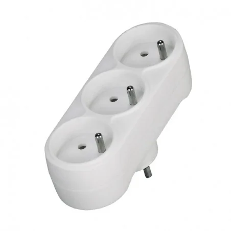 Rozgalezniki - rozgałęźnik 3 gniazda z uziemieniem rozgałęziacz prosty złodziejka z-5 rum-lux 