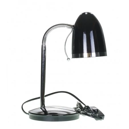 Lampki-biurkowe - czarna lampka biurkowa elastyczna hd2819  lb/0208 rum-lux 