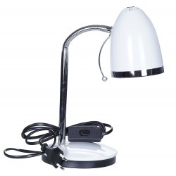Lampki-biurkowe - białą lampka na biurkowa - elastyczne ramię e27 40w lb/0207 rum-lux