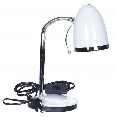 Lampki-biurkowe - białą lampka na biurkowa - elastyczne ramię e27 40w lb/0207 rum-lux 
