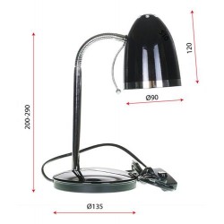Lampki-biurkowe - białą lampka na biurkowa - elastyczne ramię e27 40w lb/0207 rum-lux 