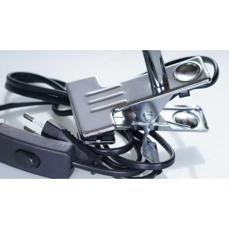 Lampki-biurkowe - lampka biurkowa na klipsa ruchoma e27 40w lb/0210 rum-lux 