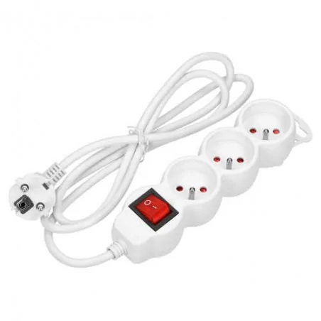 Listwy-zasilajace - przedłużacz z wyłącznikiem biały 5m z uziemieniem or-ae-13146/w/5m orno 