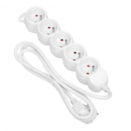 Listwy-zasilajace - przedłużacz na 5 gniazd biały 1,5m or-ae-13149/w/1,5m orno 