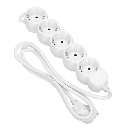 Listwy-zasilajace - przedłużacz 5-krotny o długości 1,5m schuko or-ae-13149(gs)/w/1,5m orno 