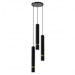 Lampy-sufitowe - oświetlenie wiszące czarno - złote 50-90cm 3xgu10 joker mlp8918 eko-light 