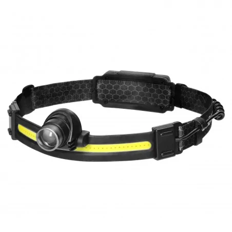 Latarki-czolowe - latarka czołowa led cob + cree z akumulatorem 1200 mah lt-9 orno 