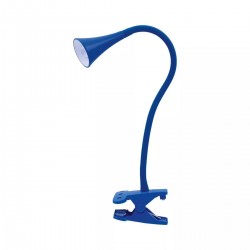 Lampki-biurkowe - lampka led na biurko z klipsem niebieska elastyczna 2,5w 4000k 240lm happy px029e nilsen