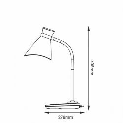 Lampki-biurkowe - niebieska lampka na biurko z tworzywa 40w e27 helen bl013 nilsen 