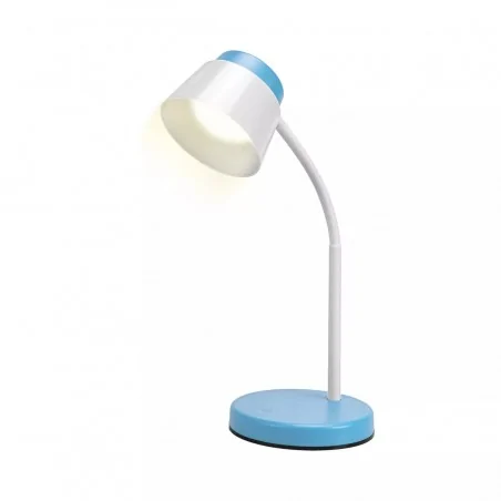 Lampki-biurkowe - biało-niebieska lampka led ściemnialna6w 4000k 320lm pola nilsen 