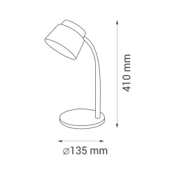 Lampki-biurkowe - biało-niebieska lampka led ściemnialna6w 4000k 320lm pola nilsen 