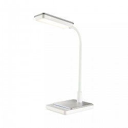 Lampki-biurkowe - lampka biurkowa led magnum biała 8w zmienne światło ściemnialna bl017 nilsen