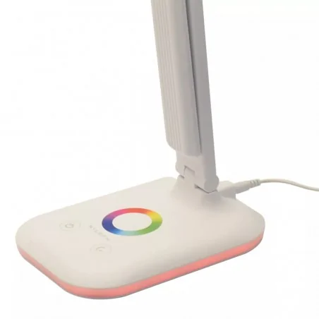 Lampki-biurkowe - us011e wąska lampka biurkowa ze światłem rgb w podstawie 8w zmienna barwa magic slim nilsen 