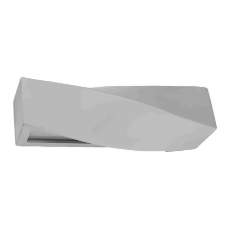 Kinkiety-do-salonu - ceramiczny kinkiet szary o dwustronnym świeceniu 1xe27 sigma sl.0869 sollux 