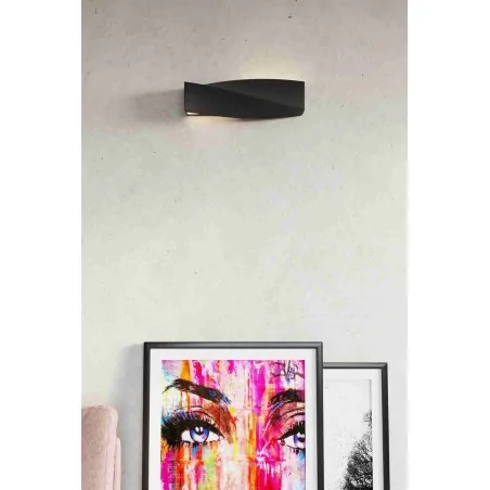 Kinkiety-do-salonu - czarna lampa ścienna dwustronna ceramiczna 1xe27 sigma sl.0870 sollux 