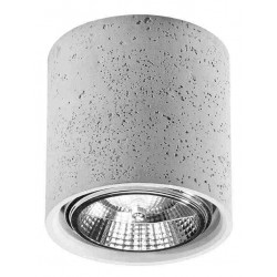 Lampy-sufitowe - betonowa lampa sufitowa tuba 1xgu10 14cm cullo sl.0645 sollux