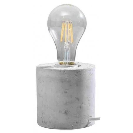 Lampki-biurkowe - lampa biurkowa betonowa bez klosza 1xe27 salgado sl.0680 sollux 