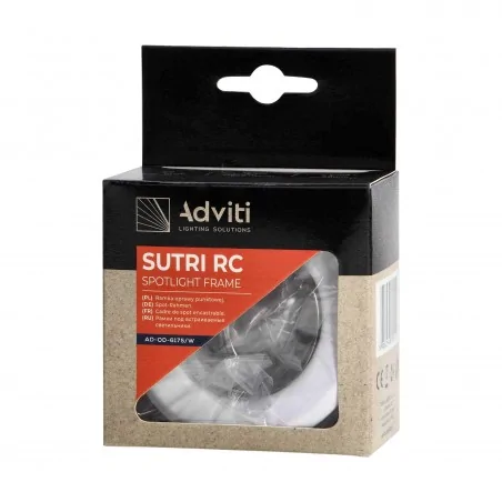 Oprawy-sufitowe - ramka dekoracyjna oprawy punktowej okrągła stała mr16/gu10 50w sutri rc ad-od-6175/w orno 