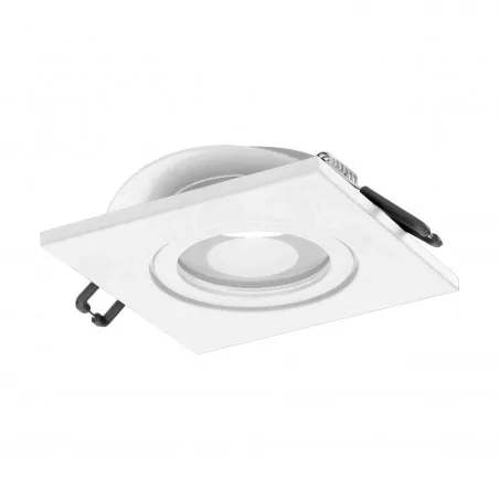 Oprawy-sufitowe - biała ramka dekoracyjna oprawy punktowej kwadrat mr16/gu10 50w ip44 dari ad-od-6171/w orno 