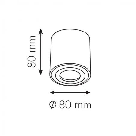 Oprawy-sufitowe - oprawa sufitowa do łazienki stała ozzo ada1 sh-212-b/bl natynkowa czarna ip44 8cm ozzo 