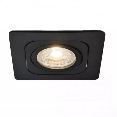 Oprawy-sufitowe-ruchome - klint-221-bl kwadratowa oprawa czarne oczko ozzo ip20 aluminium gu10 inq 