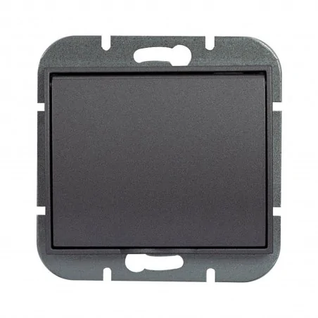 Gniazda-pojedyncze-podtynkowe - ciemne gniazdo pojedyncze z klapką bryzgoszczelne antracyt onyx pt-16oh abex 