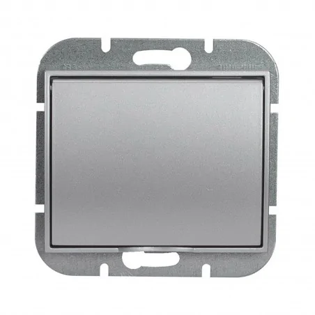 Gniazda-pojedyncze-podtynkowe - srebrne gniazdo pojedyncze z klapką bryzgoszczelne onyx pt-16oh abex 