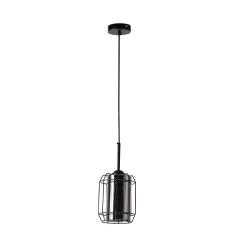 Lampy-sufitowe - lampa wisząca czarna 110cm wysokości 1xe27 40w jonera 31-08428 candellux