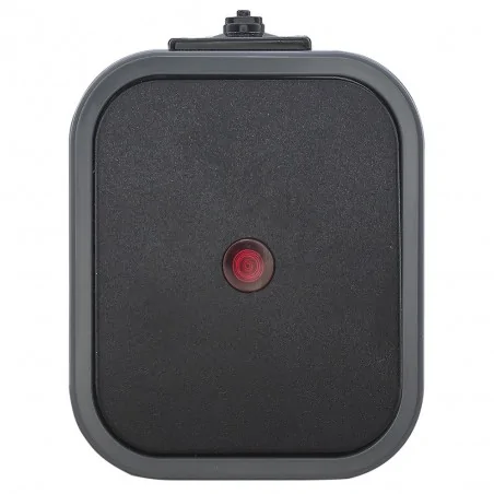 Wylaczniki-jednobiegunowe - włącznik światła natynkowy szaro-czarny z podświetleniem ip54 b2 wnt-1b2/s abex 