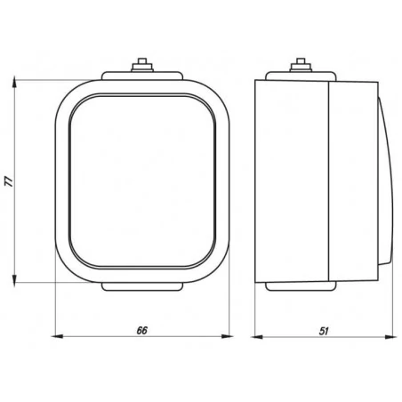 Wylaczniki-schodowe - szary włącznik schodowy natynkowy b2 wnt-5b2/s podświetlany abex 