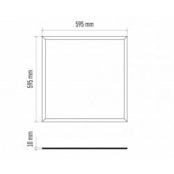 Panele-led - panel kwadratowy led 60×60 48w ip65 neutralna biel pixxo zr1532 emos 