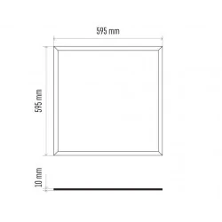 Panele-led - panel kwadratowy led 60×60 48w ip65 neutralna biel pixxo zr1532 emos 