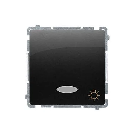 Wylaczniki-typu-swiatlo-zwierne - przycisk zwierny światło z piktogramem czarny mat z podświetleniem led bmws1l.01/49 simon basic kontakt-simon 