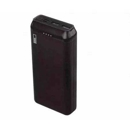 Ladowarki-do-baterii - czarny powerbank o pojemności 20000mah alpha2 20 10w b0527b emos 