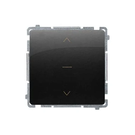 Wylaczniki-zaluzjowe - włącznik żaluzjowy pojedynczy trojpozycyjny 1-0-2 czarny mat bmzw1k.01/49 simon basic kontakt-simon 