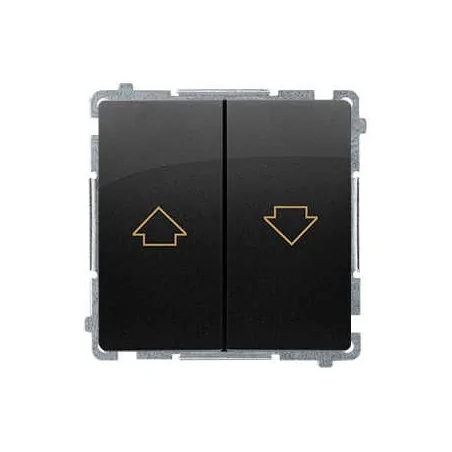 Wylaczniki-zaluzjowe - przycisk żaluzjowy pojedynczy czarny mat bmz1.01/49 simon basic kontakt-simon 