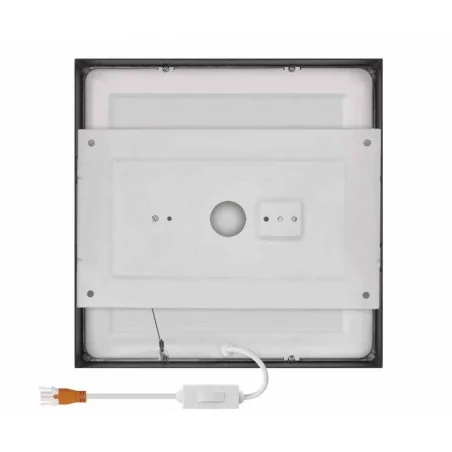 Oprawy-sufitowe - panel led natynkowy kwadrat czarny 21w nexxo cct zm6343 emos 