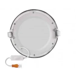 Oprawy-sufitowe - srebrna oprawa sufitowa podtynkowa cct 12w led nexxo zd1233 emos 