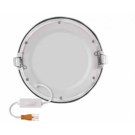 Oprawy-sufitowe - srebrna oprawa sufitowa podtynkowa cct 12w led nexxo zd1233 emos 