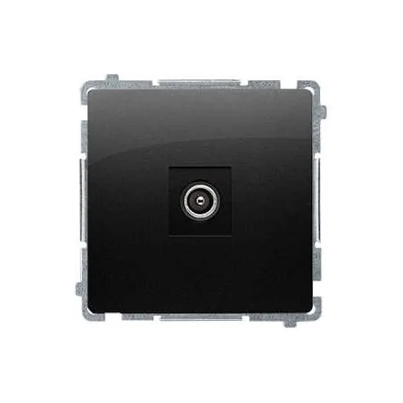 Gniazda-antenowe - gniazdo antenowe r-tv czarny mat bmak3.01/49 simon basic kontakt-simon 