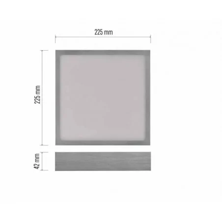 Plafony - plafon srebrny natynkowy led 21w cct 3000k/3500k/4000k nexxo zm6243 emos 