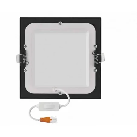 Oprawy-sufitowe - led panel wpuszczany czarny kwadrat 12w, cct 3000k/3500k/4000k nexxo zd2333 emos 