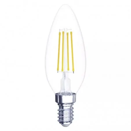 Gwint-trzonek-e14 - zf3240 żarówka led filament świeczka 6w-60w e14 ciepła 2700k 810lm 3 lata emos 