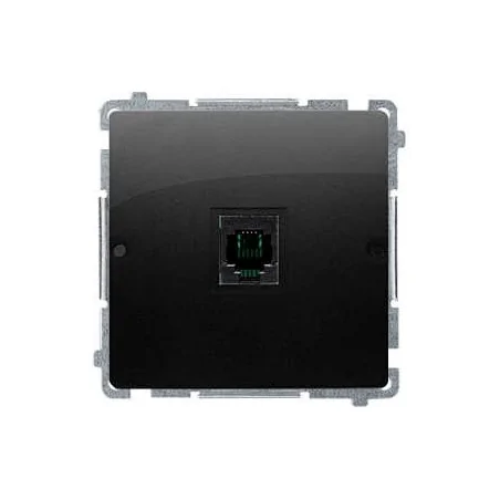 Gniazda-telefoniczne - gniazdo telefoniczne pojedyncze uniwersalne w kolorze czarny mat bmtu.01/49 simon basic kontakt-simon 