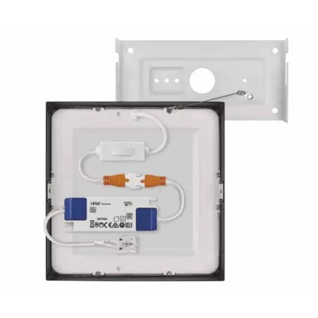 Oprawy-sufitowe - czarna oprawa oświetleniowa cct 3000k/3500k/4000k led 12,5w nexxo zm6333 emos 