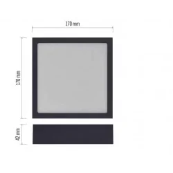 Oprawy-sufitowe - czarna oprawa oświetleniowa cct 3000k/3500k/4000k led 12,5w nexxo zm6333 emos 