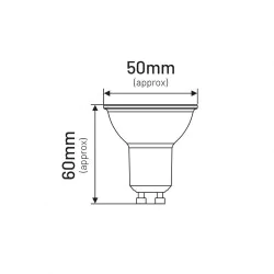 Gwint-trzonek-gu10 - żarówka led zimna biała gu10 3w-22w 6500k 220lm mr014cw inq 