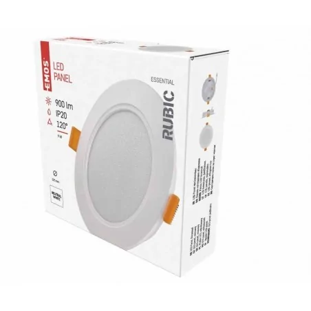 Oprawy-sufitowe - oczko sufitowe panel led 9w 4000k rubic zd1432 emos 